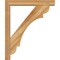 Ekena Millwork Olympic Block Rough Sawn Bracket w/ Offset Brace, Western Red Cedar, 4"W x 20"D x 24"H BKT0402X20X24OLY05RWR - alternate 4